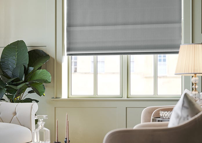 Lyra, Horizon Grey - Motorised Roman Blind - Image 5
